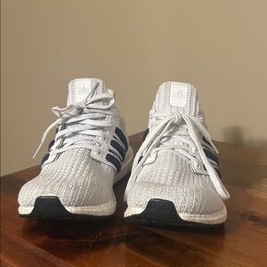 Adidas Ultra boost Sneakers in White and Navy
